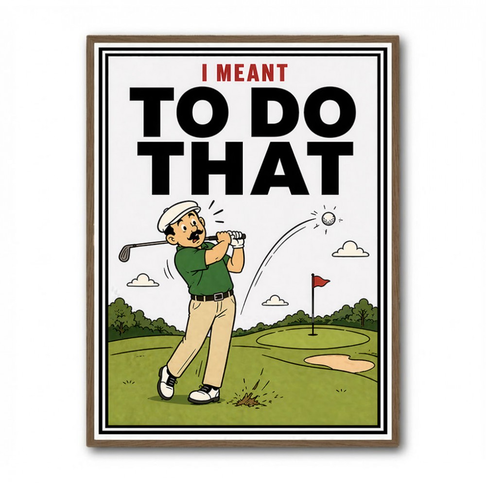 I Meant To Do That – Golf Lucky Shot Wall Art