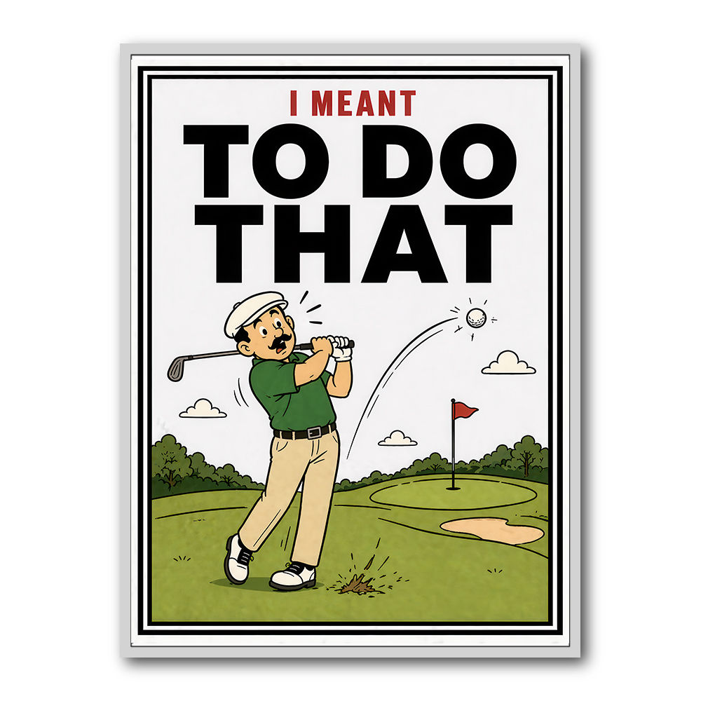 I Meant To Do That – Golf Lucky Shot Wall Art
