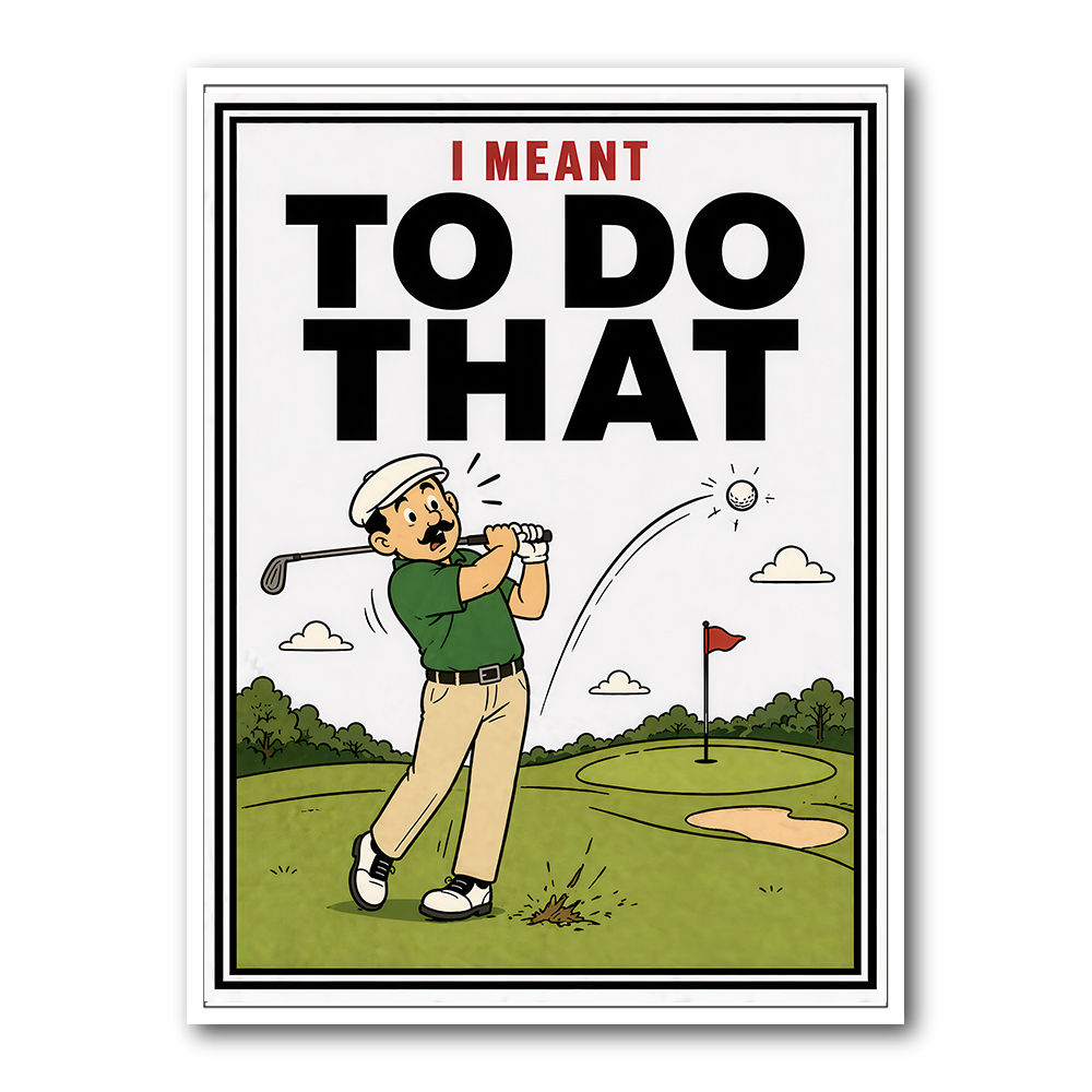 I Meant To Do That – Golf Lucky Shot Wall Art