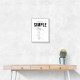 Keep It Simple – Minimal Golf Swing Wall Art