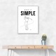 Keep It Simple – Minimal Golf Swing Wall Art