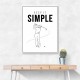Keep It Simple – Minimal Golf Swing Wall Art