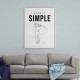 Keep It Simple – Minimal Golf Swing Wall Art