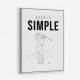 Keep It Simple – Minimal Golf Swing Wall Art