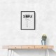 Keep It Simple – Minimal Golf Swing Wall Art