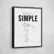 Keep It Simple – Minimal Golf Swing Wall Art