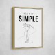 Keep It Simple – Minimal Golf Swing Wall Art