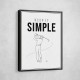 Keep It Simple – Minimal Golf Swing Wall Art