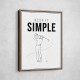 Keep It Simple – Minimal Golf Swing Wall Art