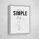 Keep It Simple – Minimal Golf Swing Wall Art