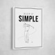 Keep It Simple – Minimal Golf Swing Wall Art