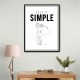 Keep It Simple – Minimal Golf Swing Wall Art