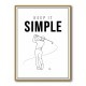 Keep It Simple – Minimal Golf Swing Wall Art