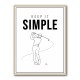 Keep It Simple – Minimal Golf Swing Wall Art
