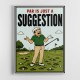 Par Is Just a Suggestion – Humorous Golf Wall Art