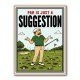 Par Is Just a Suggestion – Humorous Golf Wall Art
