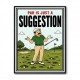 Par Is Just a Suggestion – Humorous Golf Wall Art