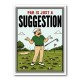 Par Is Just a Suggestion – Humorous Golf Wall Art