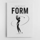 Perfect Form – Golf Swing Silhouette Wall Art