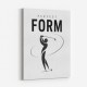 Perfect Form – Golf Swing Silhouette Wall Art