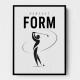 Perfect Form – Golf Swing Silhouette Wall Art