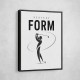 Perfect Form – Golf Swing Silhouette Wall Art