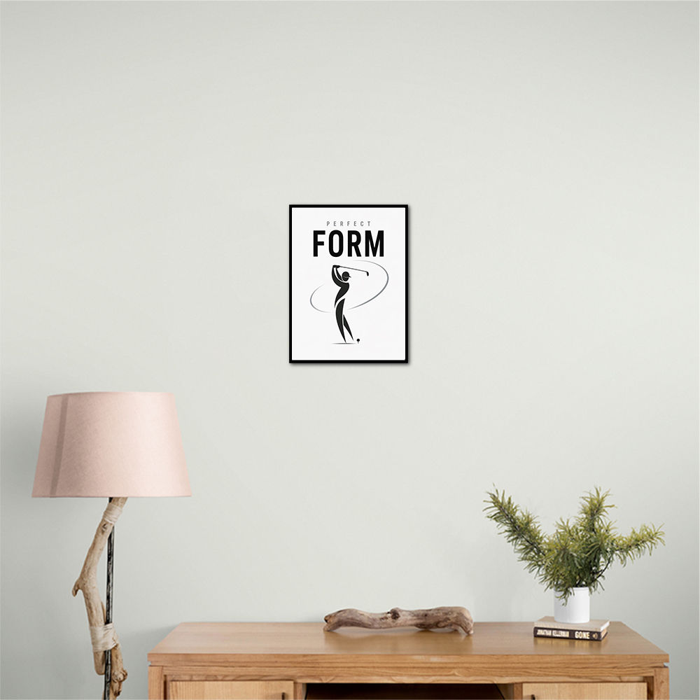 Perfect Form – Golf Swing Silhouette Wall Art