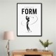 Perfect Form – Golf Swing Silhouette Wall Art