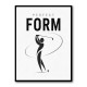 Perfect Form – Golf Swing Silhouette Wall Art