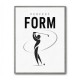 Perfect Form – Golf Swing Silhouette Wall Art
