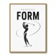 Perfect Form – Golf Swing Silhouette Wall Art
