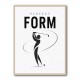 Perfect Form – Golf Swing Silhouette Wall Art