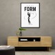 Perfect Form – Golf Swing Silhouette Wall Art