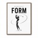 Perfect Form – Golf Swing Silhouette Wall Art