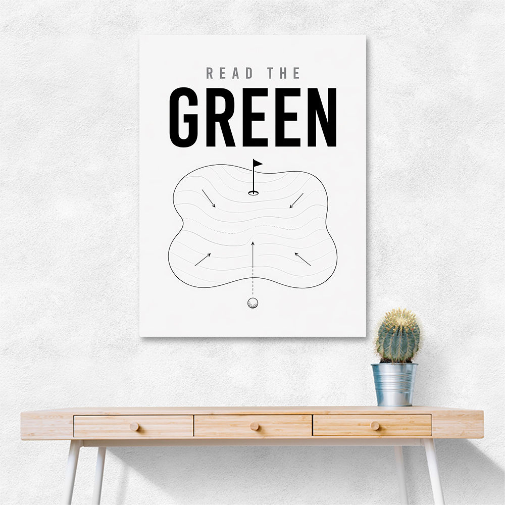 Read The Green – Golf Strategy Wall Art