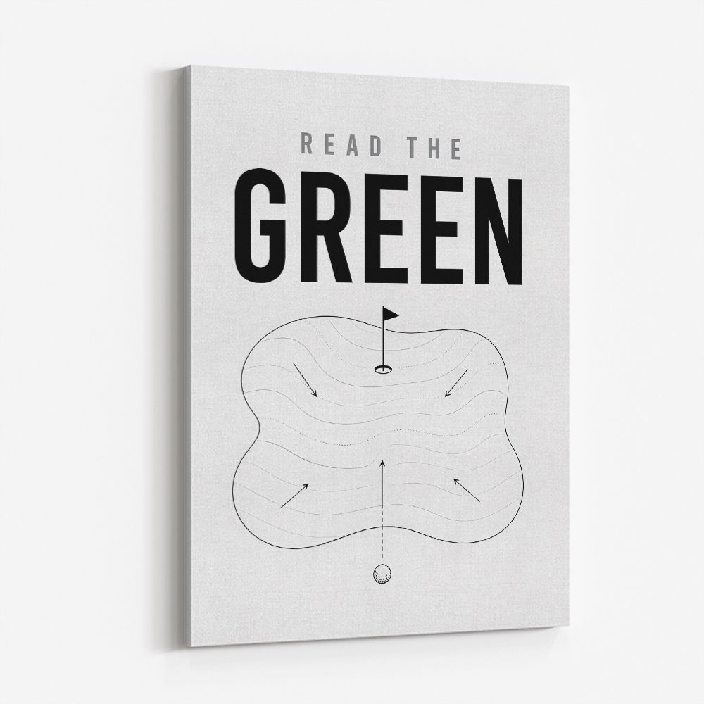 Read The Green – Golf Strategy Wall Art