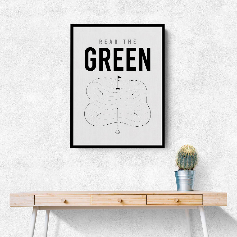 Read The Green – Golf Strategy Wall Art
