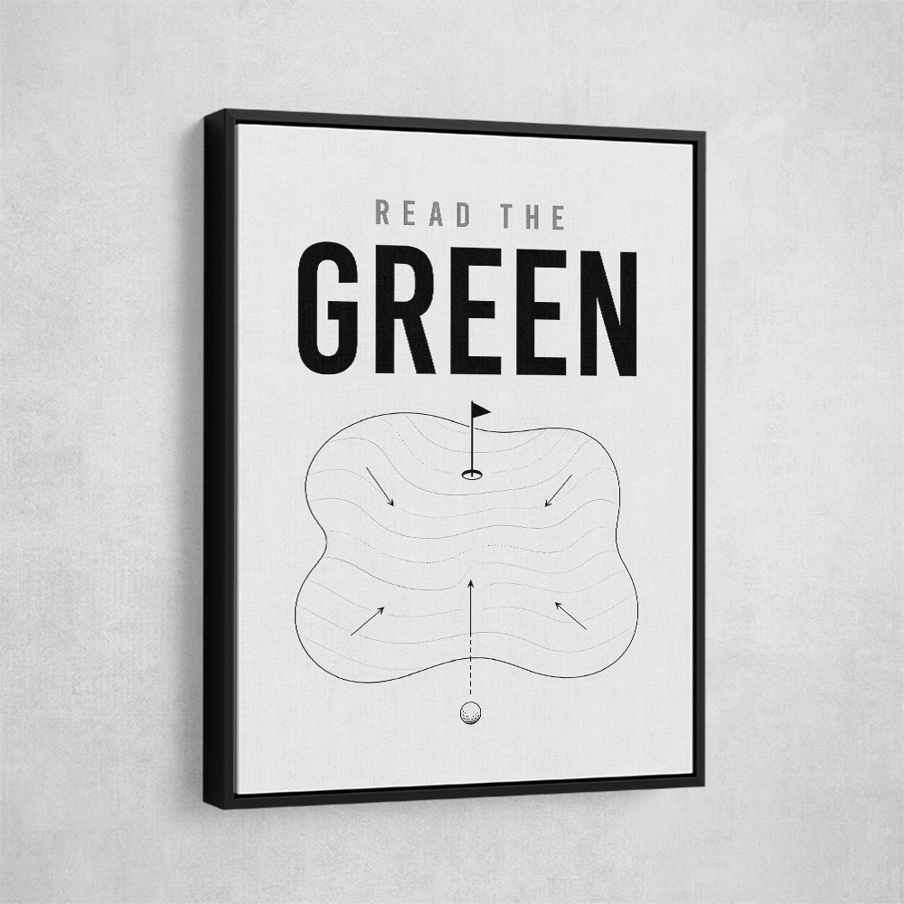Read The Green – Golf Strategy Wall Art