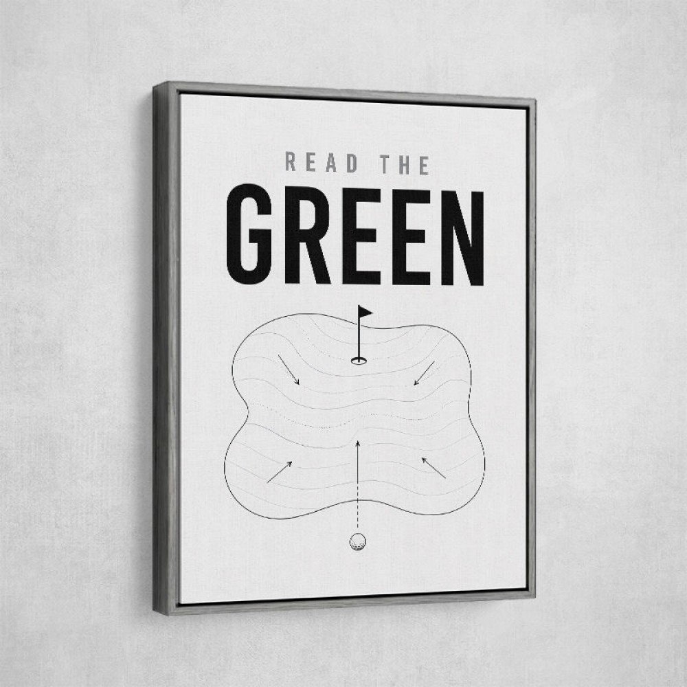 Read The Green – Golf Strategy Wall Art