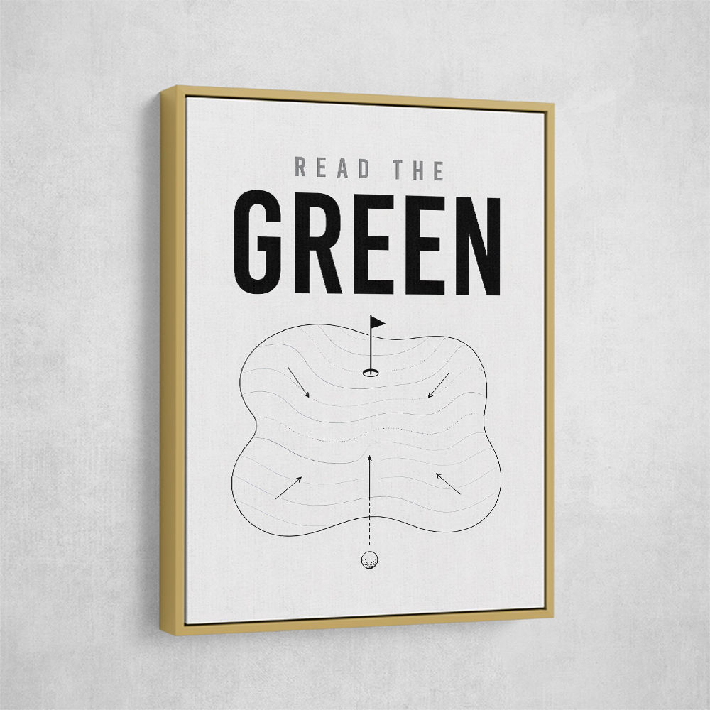 Read The Green – Golf Strategy Wall Art