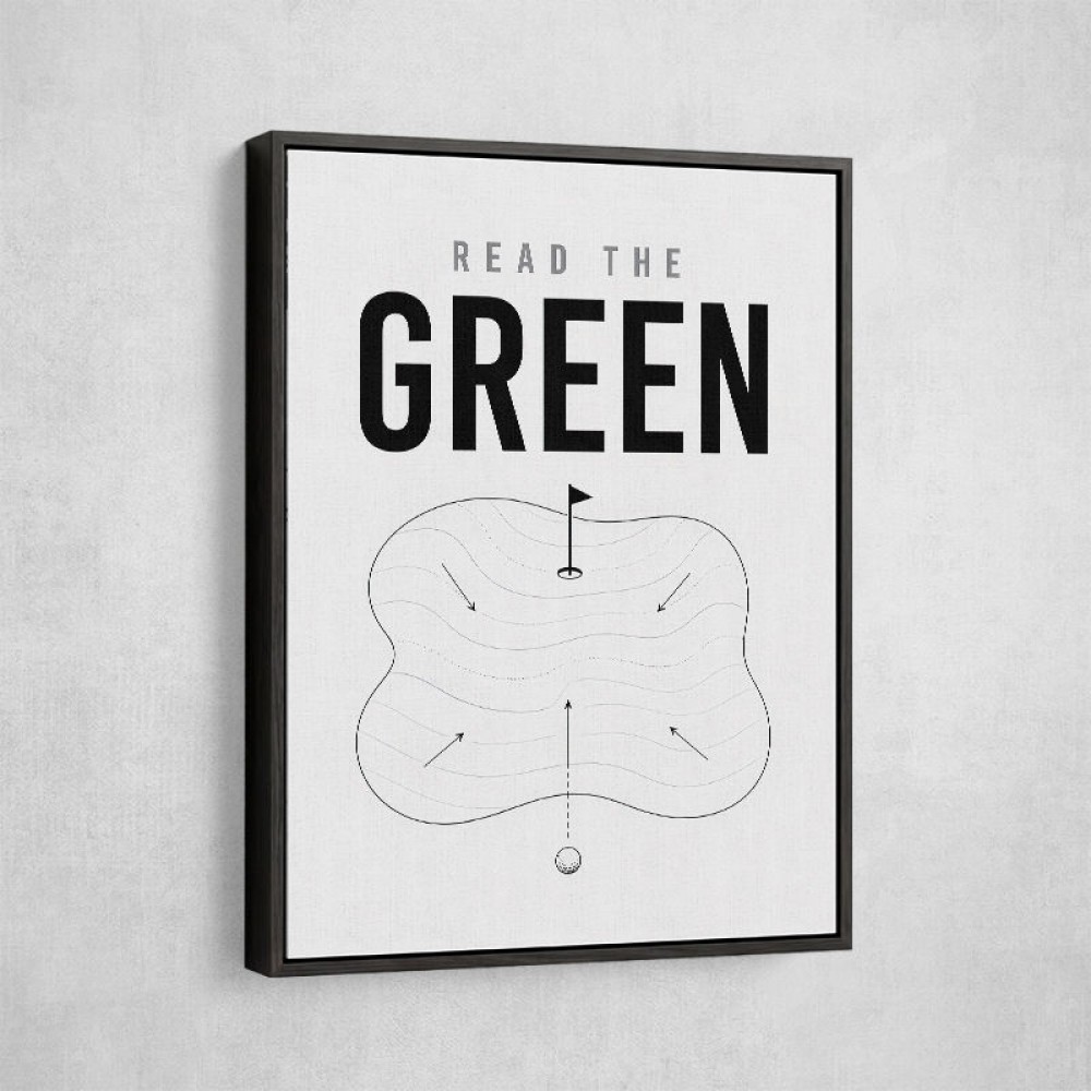 Read The Green – Golf Strategy Wall Art