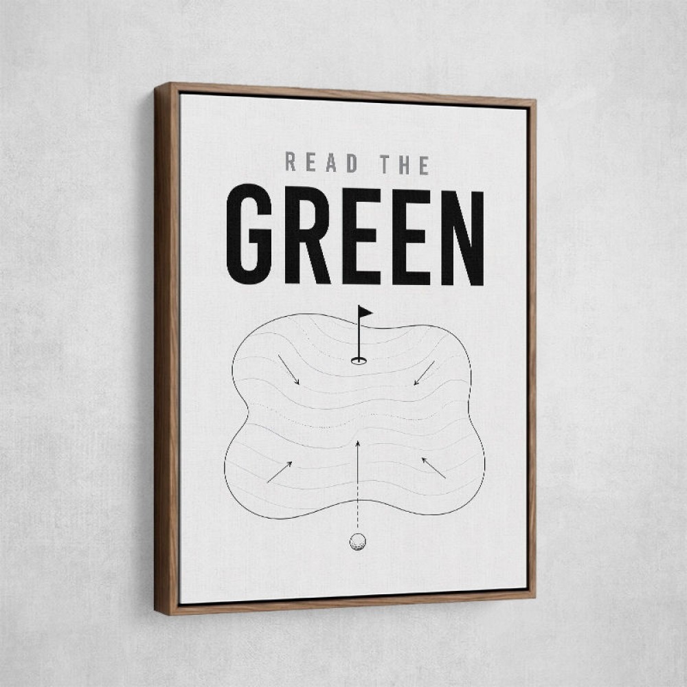 Read The Green – Golf Strategy Wall Art