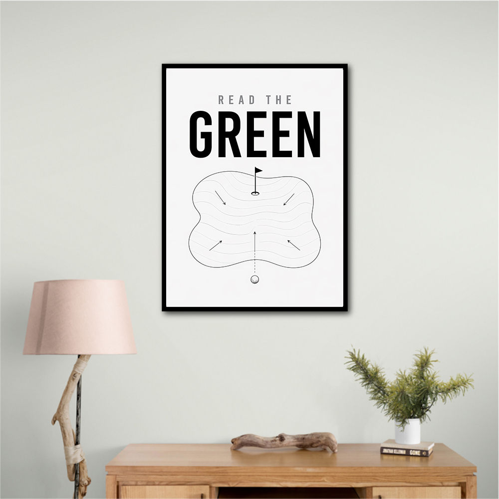 Read The Green – Golf Strategy Wall Art