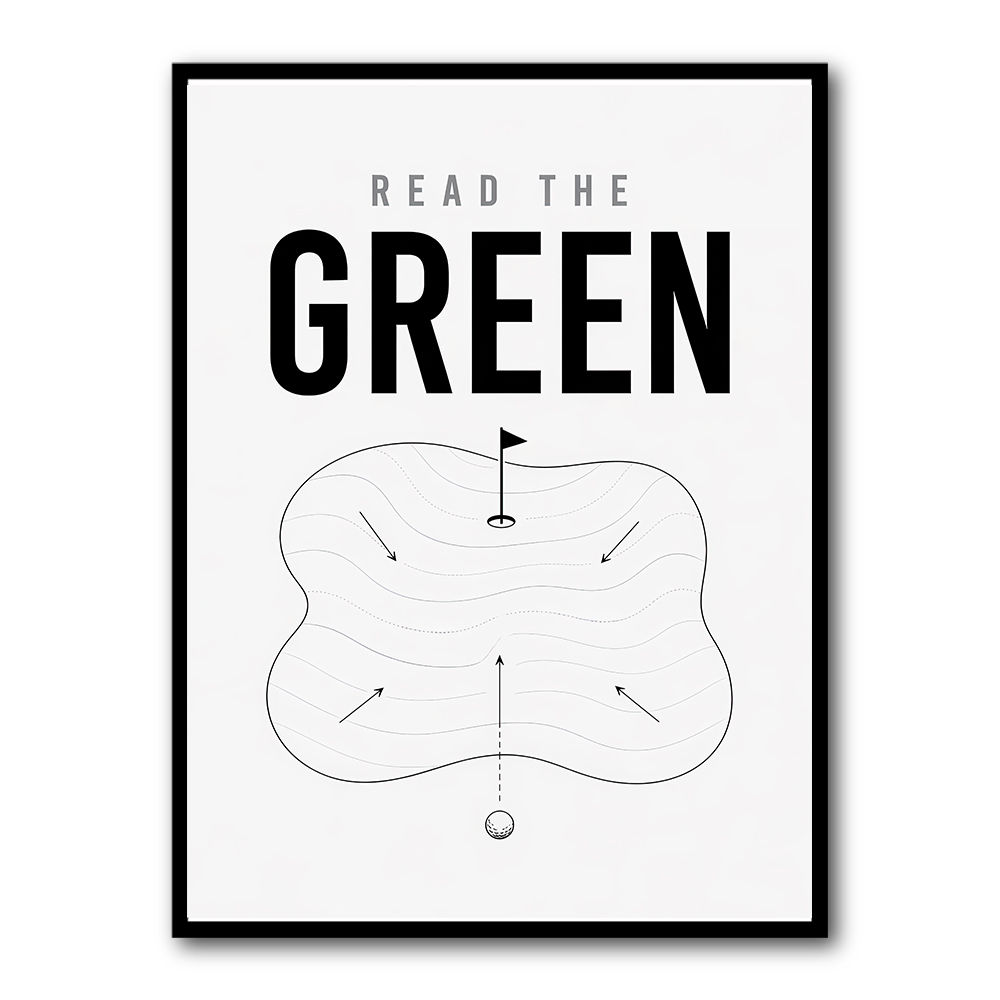 Read The Green – Golf Strategy Wall Art