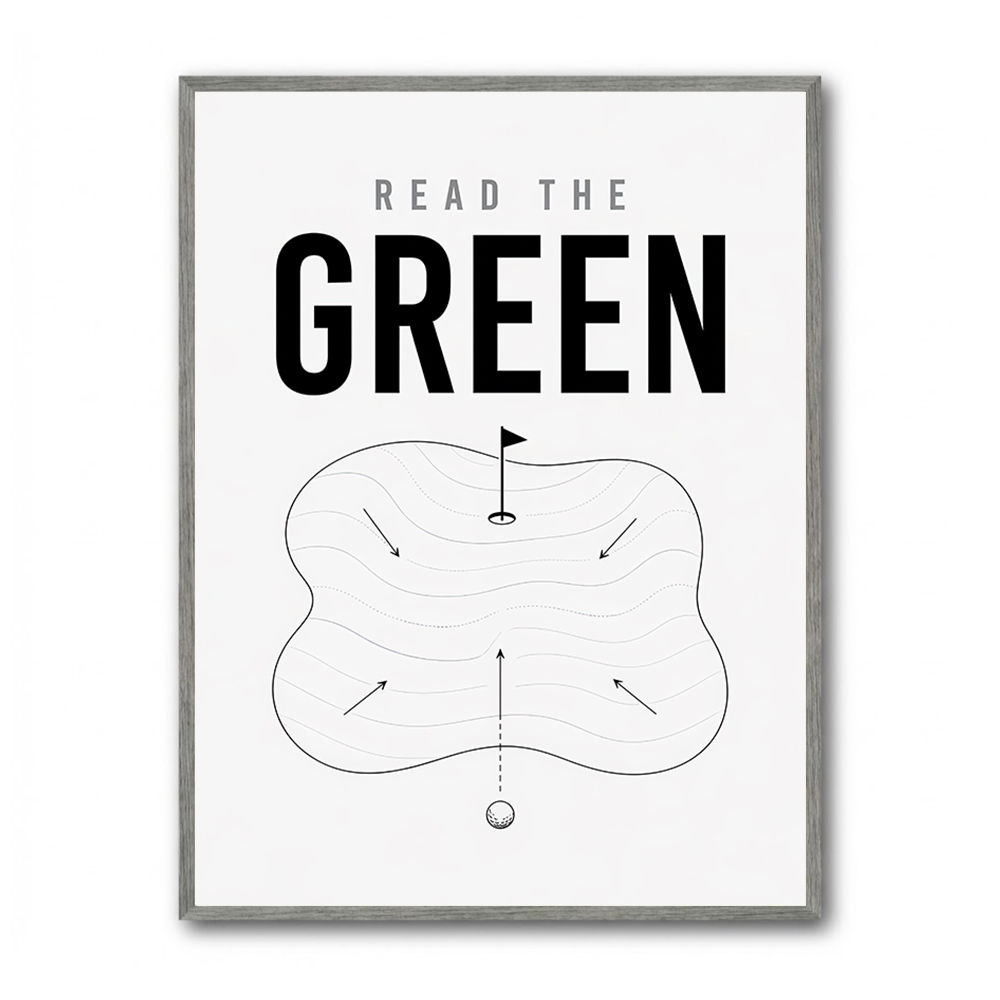 Read The Green – Golf Strategy Wall Art
