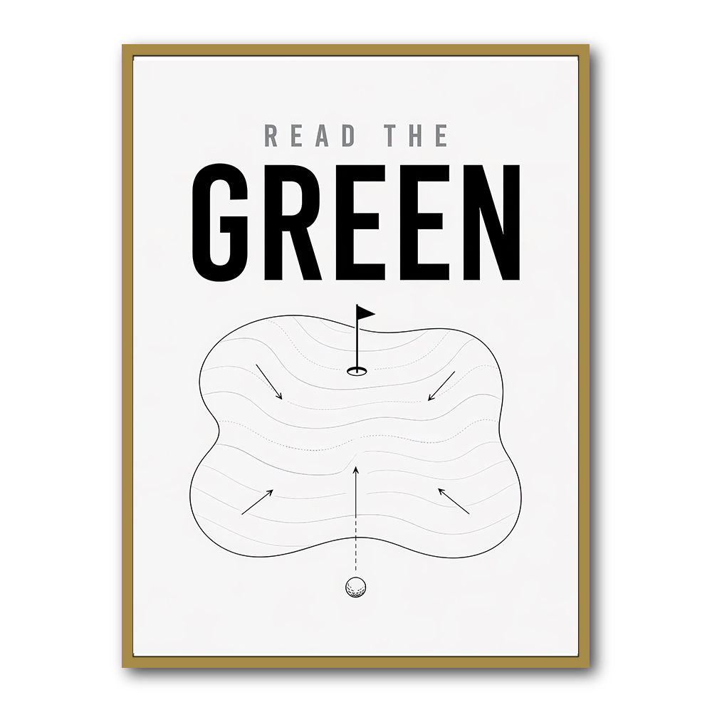 Read The Green – Golf Strategy Wall Art