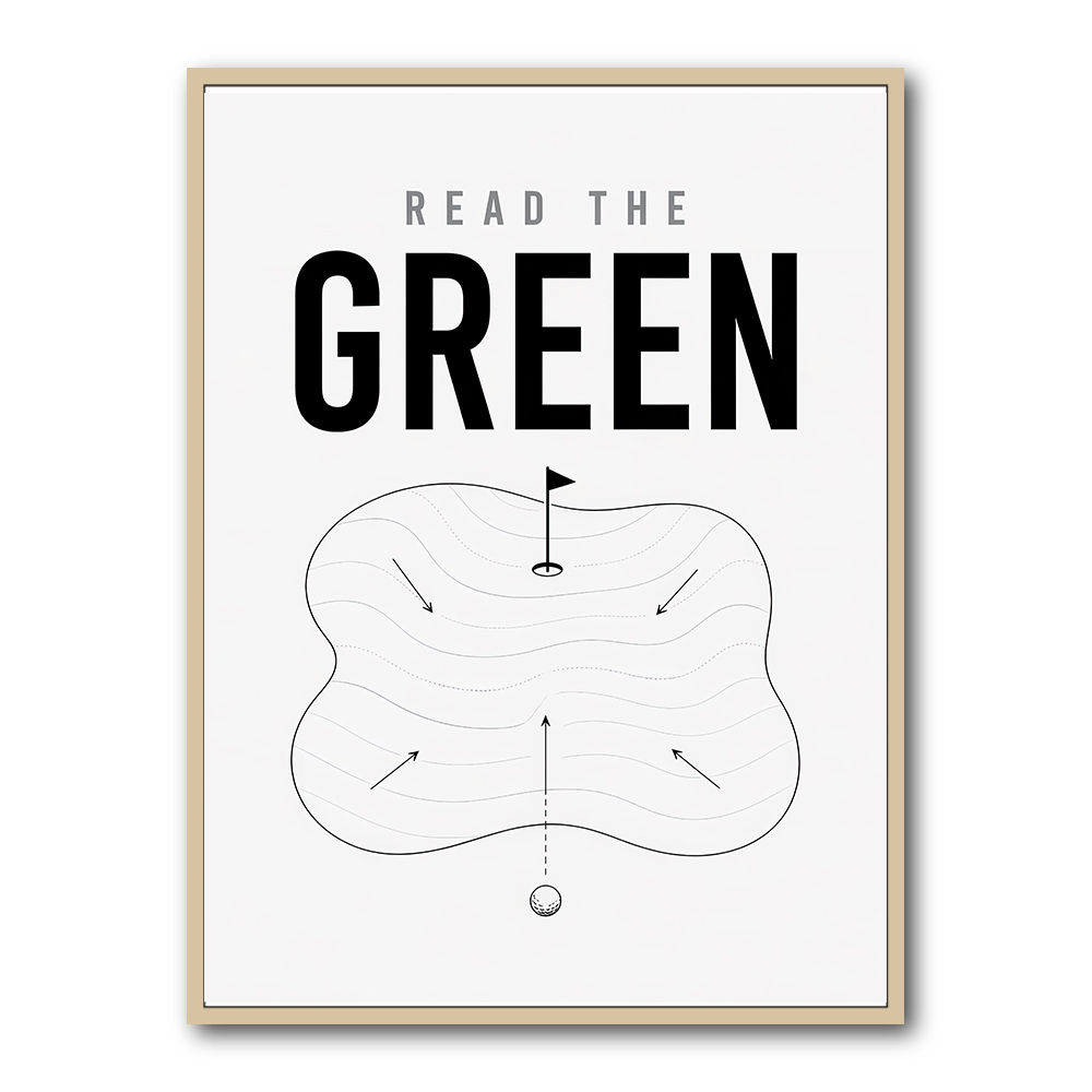Read The Green – Golf Strategy Wall Art