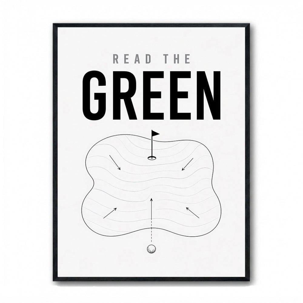 Read The Green – Golf Strategy Wall Art