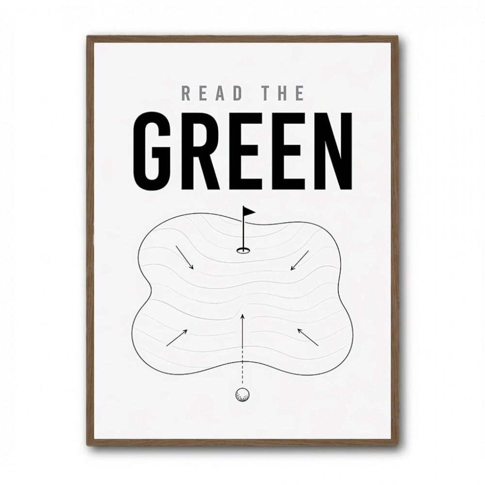 Read The Green – Golf Strategy Wall Art