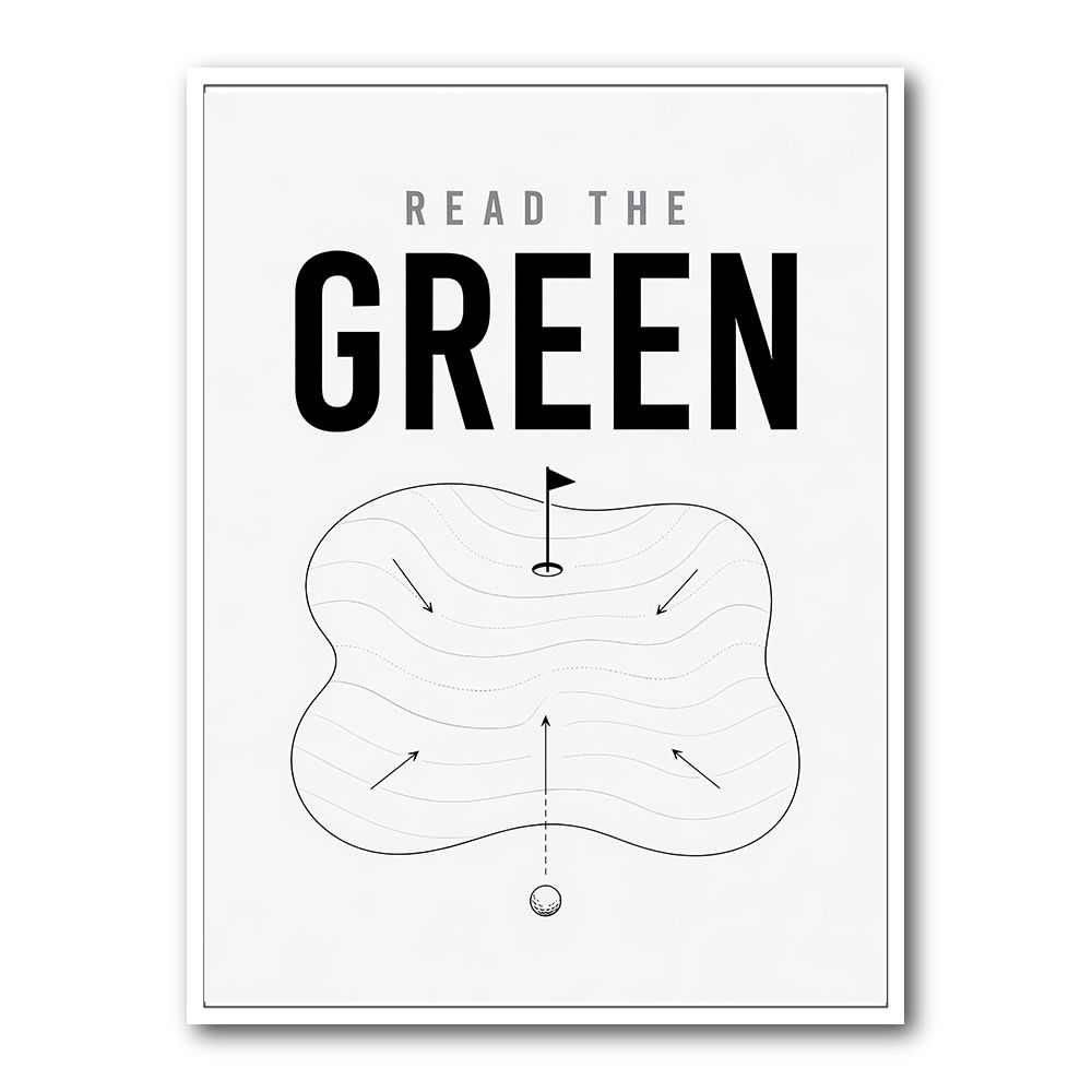 Read The Green – Golf Strategy Wall Art